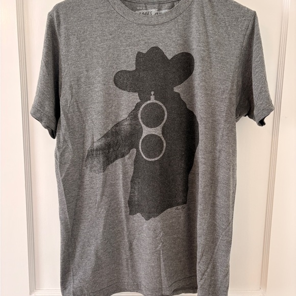 Ames Bros Other - Collectable Ames Bros Graphic Cowboy Silhouette Gray T-Shirt